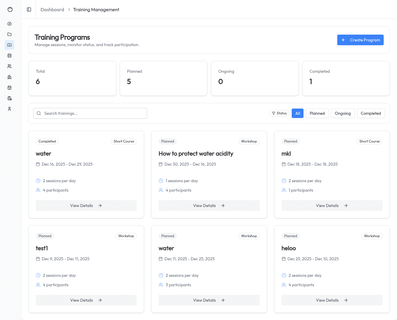 ETWS Internal Management System screenshot 5